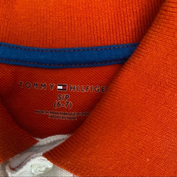 Tommy Hilfiger size 6-7 boys striped polo - Picture 3 of 4